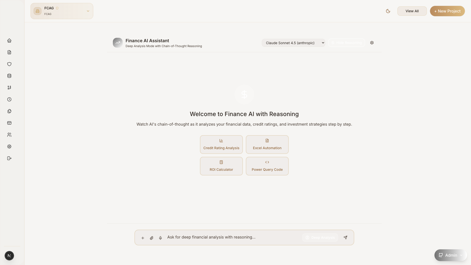 fib0 AI Chat Interface - Private enterprise AI assistant